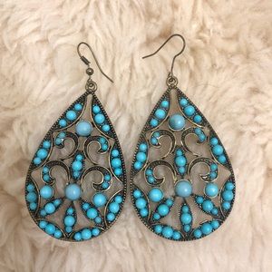 Turquoise Teardrop Earrings